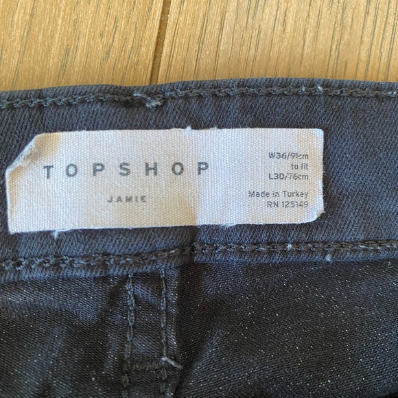 Topshop Jamie black jean pant - Picture 3 of 5